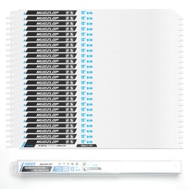 MUOZLOP 25/10/5 Pack 6/9/12 inch Reciprocating Saw Blades Set,5-18 TPI High Carbon Saw Blades, Saw Blades with Organizer Case (25, 14TPI/300mm)