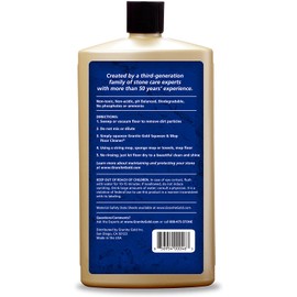 Granite Gold Squeeze and Mop Floor Cleaner Streak-Free No-Rinse Deep Cleaning of Granite, Marble, Travertine, Ceramic Tile - Made in the USA, 32 Ounces, 32 Fl Oz