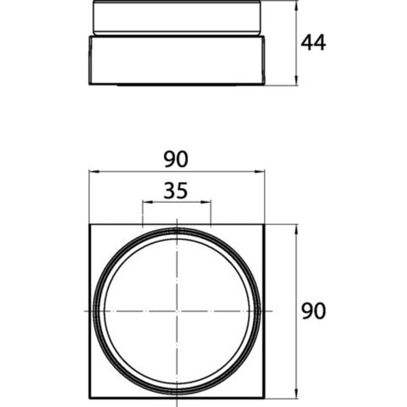 Emco Liaison 183000101 Soap Dish Round Soap Holder for Railing