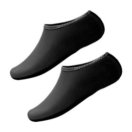 RiToEasysports Zapatos de Agua, Zapatos de Natación Calcetines Zapatos Antideslizantes de Goma Calcetines para Zapatos de Agua Caminar en la Playa (Black)