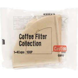 Kanae Shisho Conical Coffee Filter (For 1 to 4 Cups), 100 Sheets