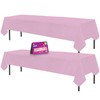 2pk Long Pink Table Cloth Party | 274 x 137cm