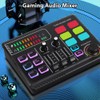 Btuty Audio Mixer for Games 48V Phantom Power Audio Interface