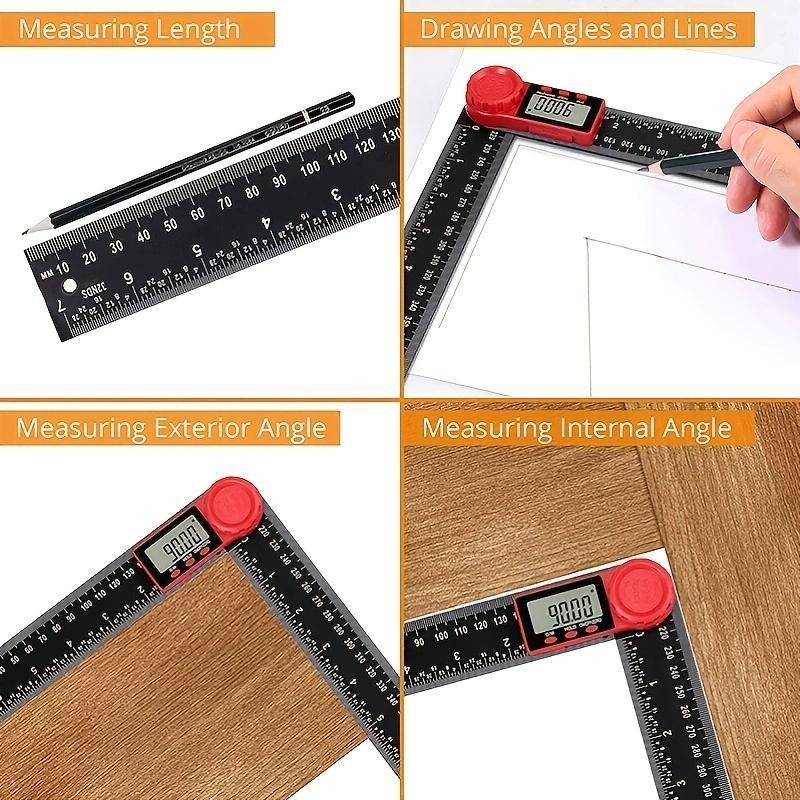 2 In 1 Digital Angle Finder Protractor Tools, 1 Count Measurement