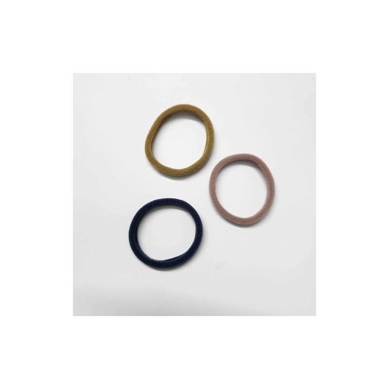 3PCS Large Cotton Ponytail Holders, Seamless Hair Ties