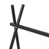 Hanging Rack Black Tripod Structure Folding Hanging Shelf with Storage