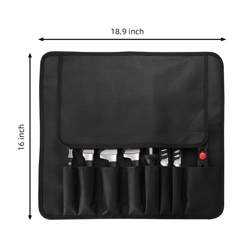 KATISUN Chef Knife Set with Bag, 9 Pieces German Stainless