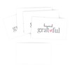 ITZAMNA Chic Gratitude Note Cards 100 Cards Business Card Size