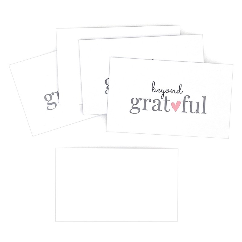 ITZAMNA Chic Gratitude Note Cards 100 Cards Business Card Size