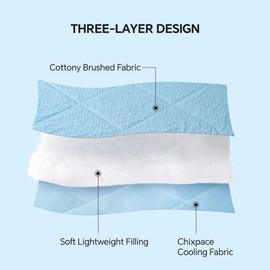 ChiXpace Cooling Comforter King/Cal King Size - Lightweight Summer Comforter for Hot Sleepers and Night Sweats, Q-Max 0.4 with Japanese Arc-Chill Cold Tech Fabric, Cooling Blanket Blue