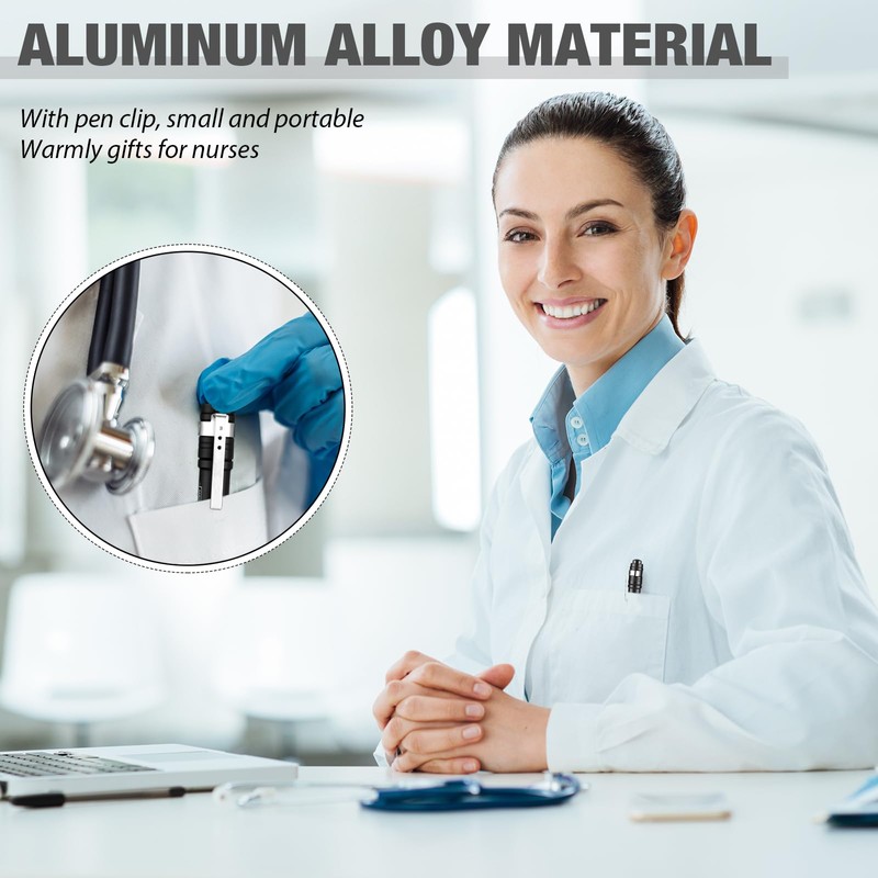 Rossesay 24 Pack LED Penlight Bulk, Pocket Flashlight with Clip,