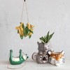 Creative Co-Op 7.75 Inches Round Ceramic Koala Head, Holds 5
