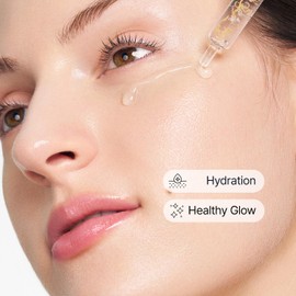 SUNGBOON EDITOR Glow Intensive Silk Peptide Ampoule, Copper Peptides Serum for Face with Collagen & Multi Peptides, Hydrating Korean Skincare Facial Serum for Smooth-Looking Skin, 1.35 fl oz