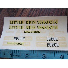BALDWIN VINTAGE NEW OLD STOCK LITTLE RED WAGON STICKERS