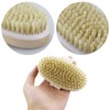Körperbürste mit Trockenbürsten, Peelingbürste für trockene Haut aus natürlichen Borsten