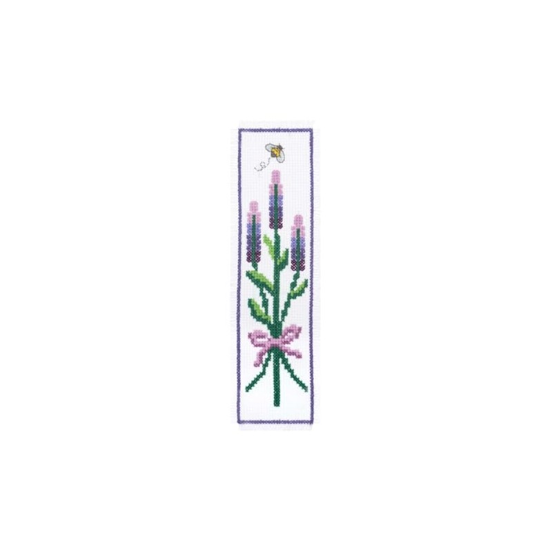 Trimits Lavender Counted Cross Stitch Bookmark Kit