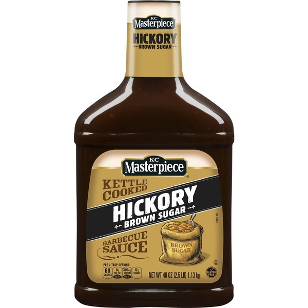 KC Masterpiece Hickory Brown Sugar Barbecue Sauce, 40 Ounces