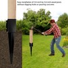 XYADX Fence Post Anchor Ground Spike Heavy Duty Black Powder