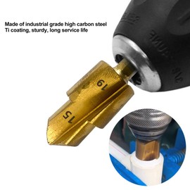 PPR Pipe Reamer Bit, 3 Pieces Water Pipe Reamer Drill Bit Carbon Steel Pipe Reamer Tool Step Drill Bit Set, 1/4 Inch Hex Shank