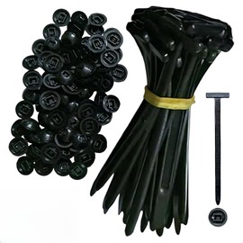 Universal Kabelbinder Schwarz, 50 Stück Nylon Universal Cable Tie Buckle, UV Beständig Kabelbinder Schnalle, Robust Selbstsichernd Mehrzweck Cable Ties, Zip Tties Schnellfixierung für Auto