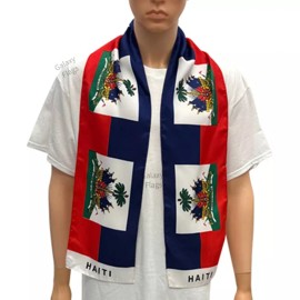 Unbranded Haiti Scarf / Haiti Flag Scarf / Haiti Scarves