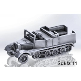 German - Sdkfz 11 Heavy Halftrack  (3) - 15mm
