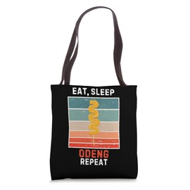 Retro Eat, Sleep Odeng Repeat Vintage Odeng Food Lover Tote Bag