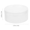 HEALLILY 10pcs Small Pill Case Clear Round Plastic Storage Containers