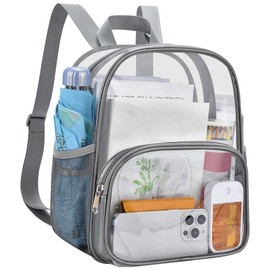 USPECLARE Clear Backpack for Stadium Events Small Clear Backpack 11.5x9.5x6 for Concert Sport Events Work Travel