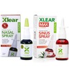 Xlear Natural Xylitol Nasal Spray, Regular and Max Bundle, Stronger,