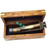 Beatiful Vintage Handcrafte Nautical Telescope Brass/Wood Spyglass Telescope With Rosewood