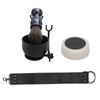 Beard Trimming Set Foaming Bowl Brush Stand Soap Sharpening Cloth
