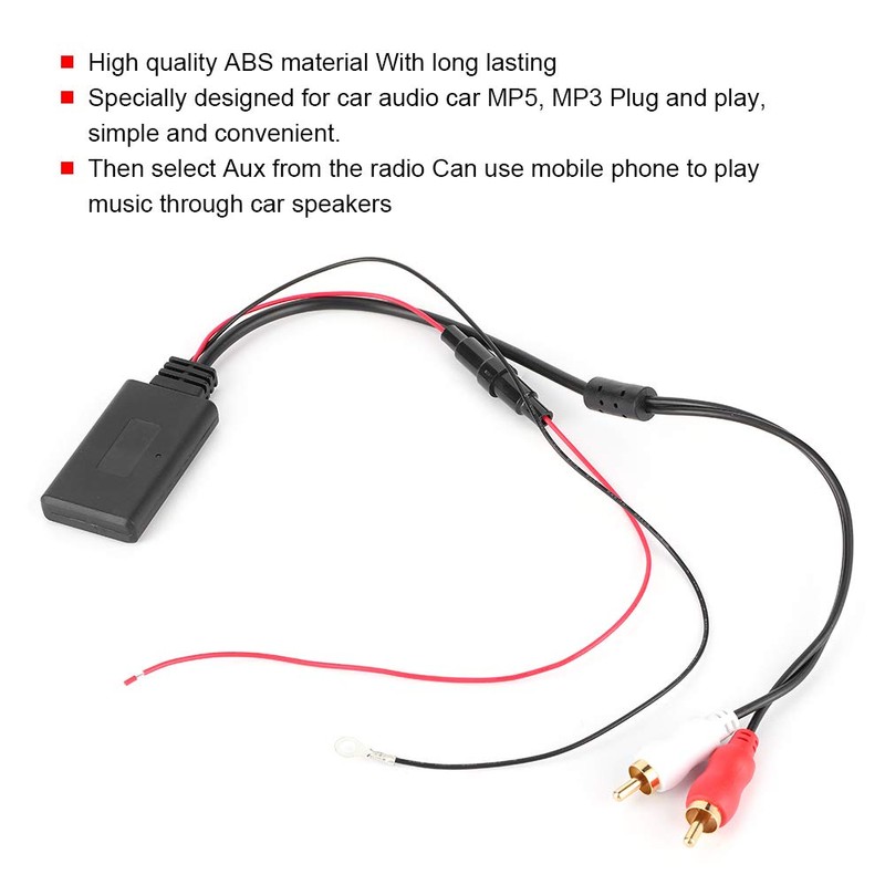 Bluetooth Aux Receiver Module, 12V Universal Adapter Module Music Receiver