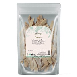 Starwest Botanicals Organic Astragalus Root Sliced - Dried Herb for Tea, Natural Immune Support, Promotes Wellness, Certified Kosher, Non-GMO - 4 oz Pouch