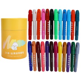 Crayones Giratorios de Colores, Herramientas de Dibujo para Niños, Pintura de Graffiti, Cera Respetuosa con el Medio Ambiente, Fácil de Sostener, Adecuado para Todas las Edades,