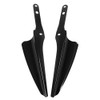 H RUO Front Fork Mount Wind Deflectors Windshield for Harley