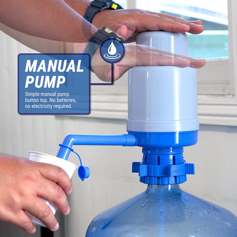 Dolphin Manual Water Pump for 2 to 6 Gallon Bottles,