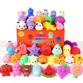 Mantyplay 30 Pack Squishy Toys Kawaii Squishies Party Favors for Kids 4-8 8-12 Treasure