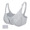 Women's Breastfeeding Bra Soft Lace Front Closure Thin Comfy Seamless