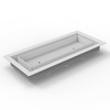 3x10-Breeze-All Metal-Air Vent-Drop in Vent -White - Elegant Design