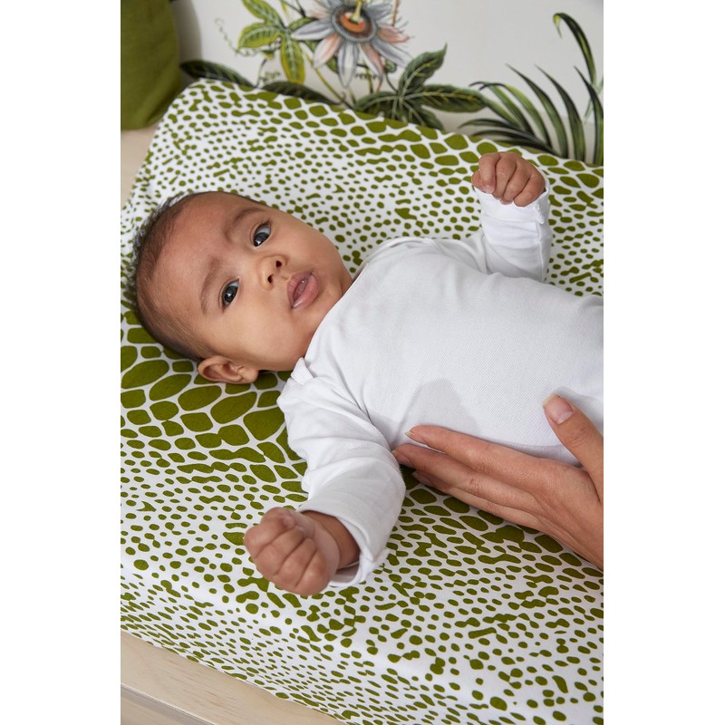 Meyco Baby Changing Mat Cover Snake Avocado 50 x 70