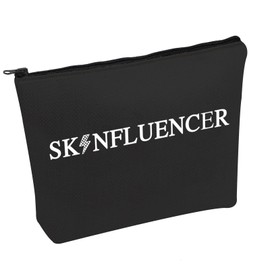 Funny Esthetician Cosmetic Bag Skinfluencer Cosmetic Bag Skin Specialist Makeup Bag Skin Care Proffesional Gift (Skinfluencer B)