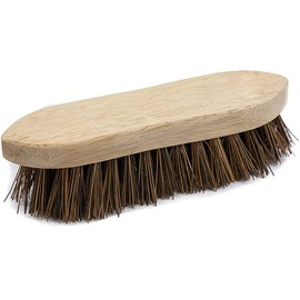 EDS Scrubbing Brush Stiff Bristles Floor Scrubbing Brush Heavy Duty for cleaning Floors Indoor Outdoor Natural Bassine Stiff Bristles Brush (PACK OF 1)