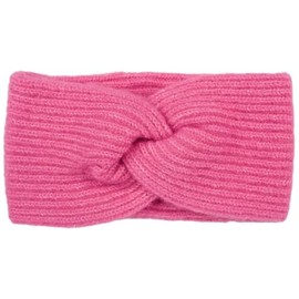 styleBREAKER 04026072 Women's Knitted Headband with Twist Knot and Rib Pattern, Plain, Warm Winter Headband, Colour: Magenta