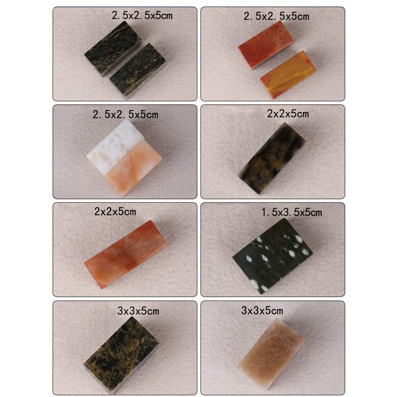 Blank Seal Set Stone Seal Engraving Kit Stone Carving Set