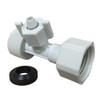 Nylon Bidet T-Adapter, 1/2 inch Male and Female End