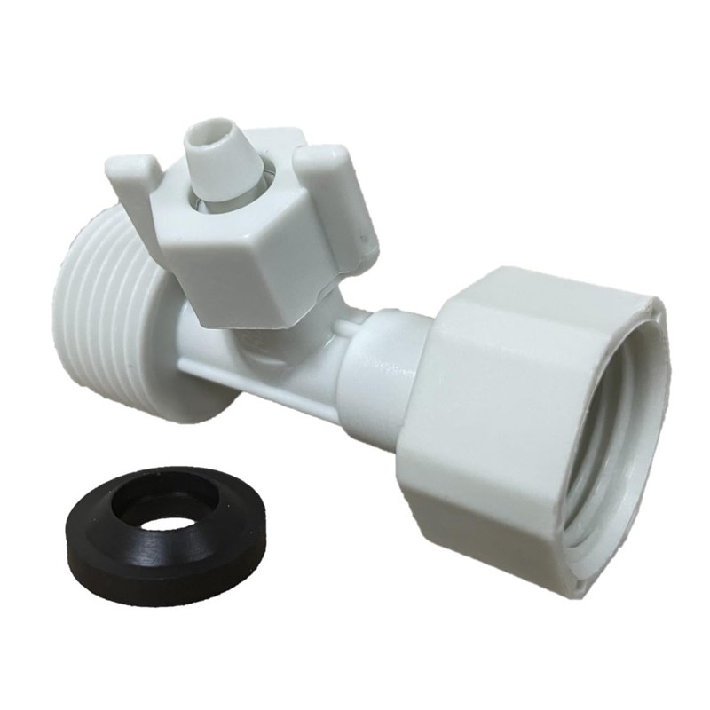 Nylon Bidet T-Adapter, 1/2 inch Male and Female End