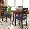 smiry Dining Chair Seat Covers, Jacquard Dining Chair Seat Protectors,