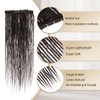 DAIXI Sew in Weft 0.6cm Thickness Human Hair Dreadlock Extensions,