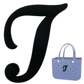 TOYORK Bag Charms for Bogg Bag Accessories Decorative Insert Alphabet Lettering Bog Bag Charm for Beach Tote Rubber Bag I